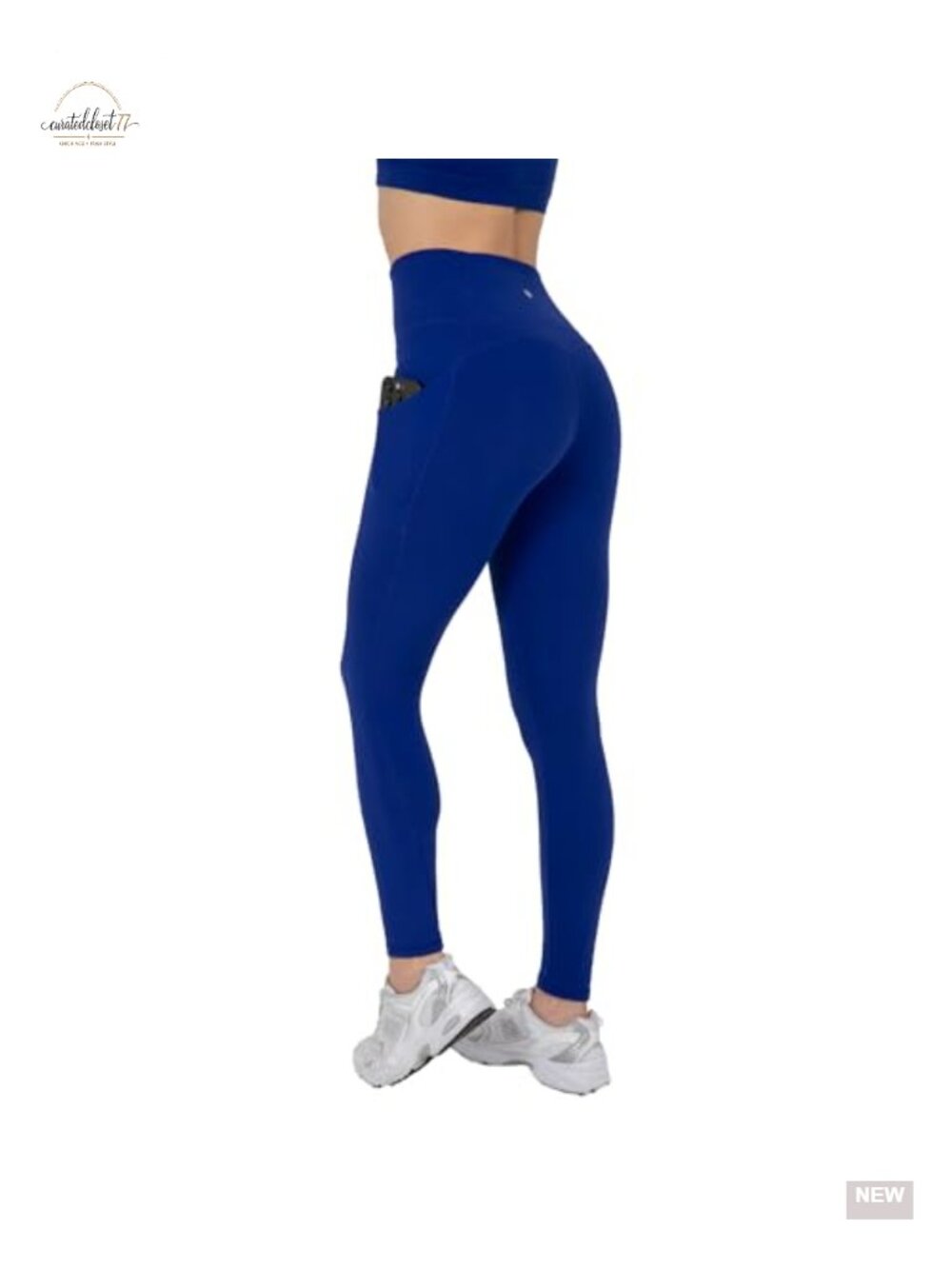 High Waisted Pocket Leggings with Tummy Control - Yoga Pants - Picture 3 of 6